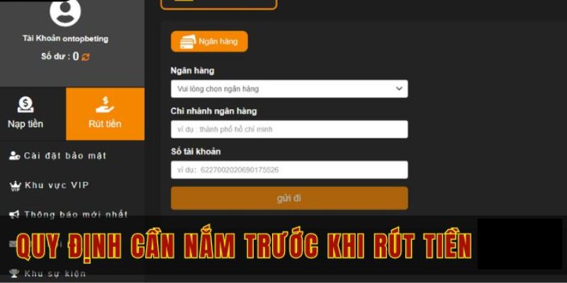 Điều kiện rút tiền Fm88